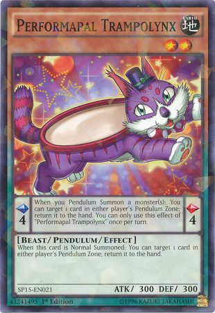 Performapal Trampolynx [SP15-EN021] Shatterfoil Rare | Odin's Place