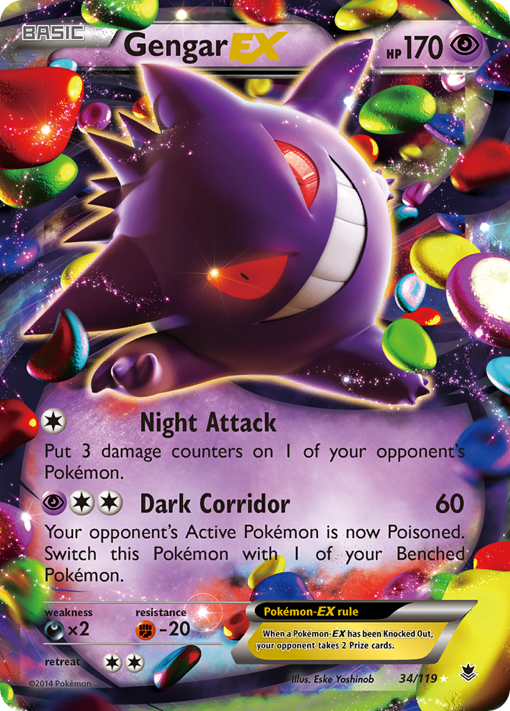 Gengar EX (34/119) [XY: Phantom Forces] | Odin's Place