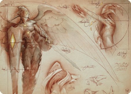 Platinum Angel Art Card [The Brothers' War Art Series] | Odin's Place