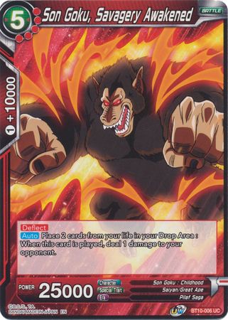 Son Goku, Savagery Awakened (BT10-006) [Rise of the Unison Warrior] | Odin's Place
