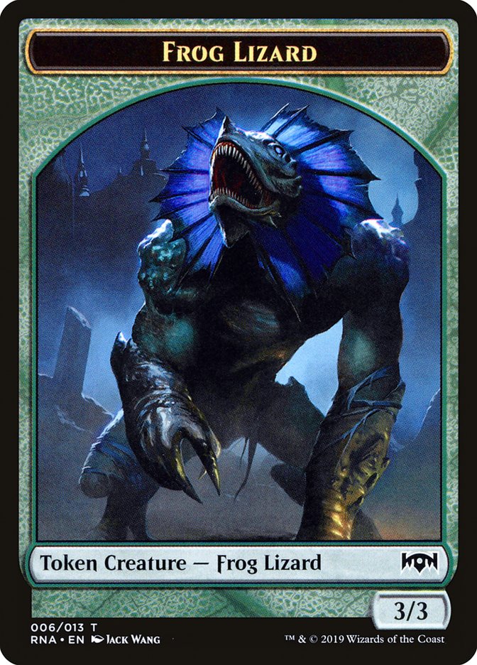 Frog Lizard Token (6) [Ravnica Allegiance Tokens] | Odin's Place