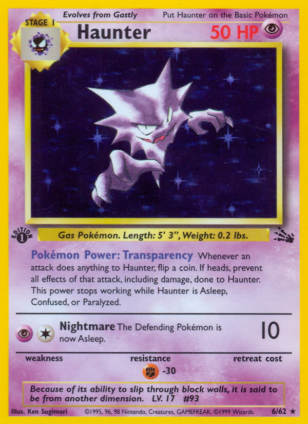 Haunter (6/62) [Fossil 1st Edition] | Odin's Place