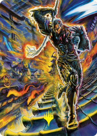 Kaito Shizuki 2 Art Card (Gold-Stamped Signature) [Kamigawa: Neon Dynasty Art Series] | Odin's Place
