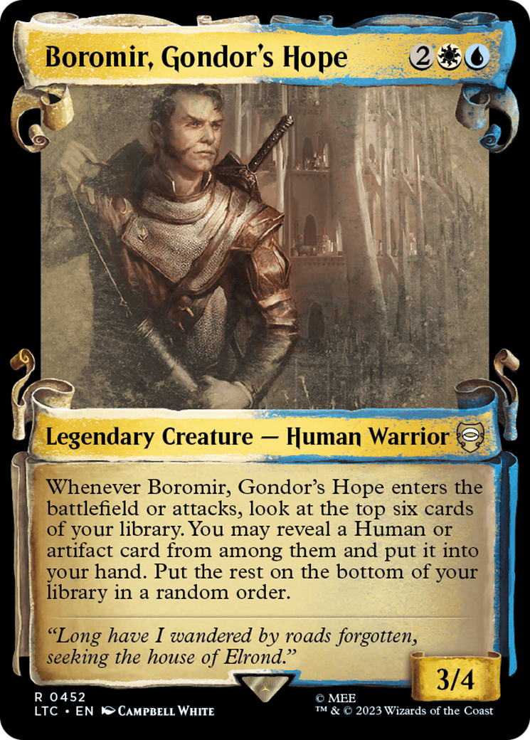 Boromir, Gondor's Hope [The Lord of the Rings: Tales of Middle-Earth Commander Showcase Scrolls] | Odin's Place