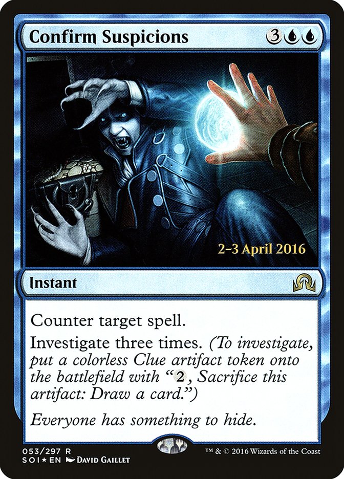 Confirm Suspicions (53) [Shadows over Innistrad Prerelease Promos] | Odin's Place