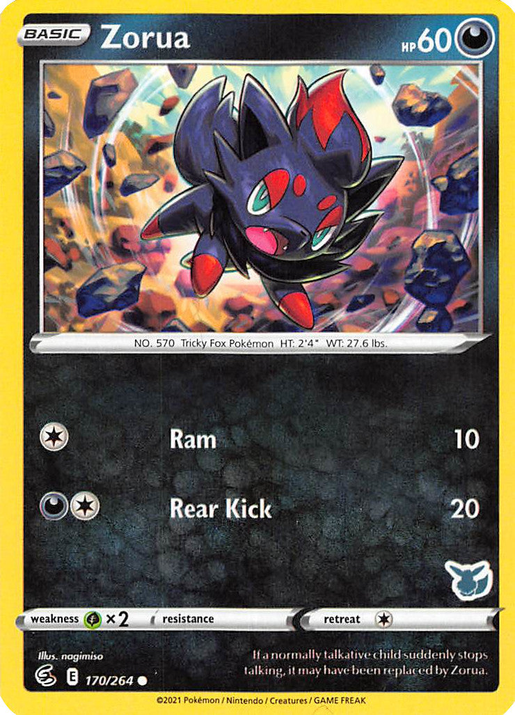 Zorua (170/264) (Eevee Deck) [Battle Academy 2022] | Odin's Place