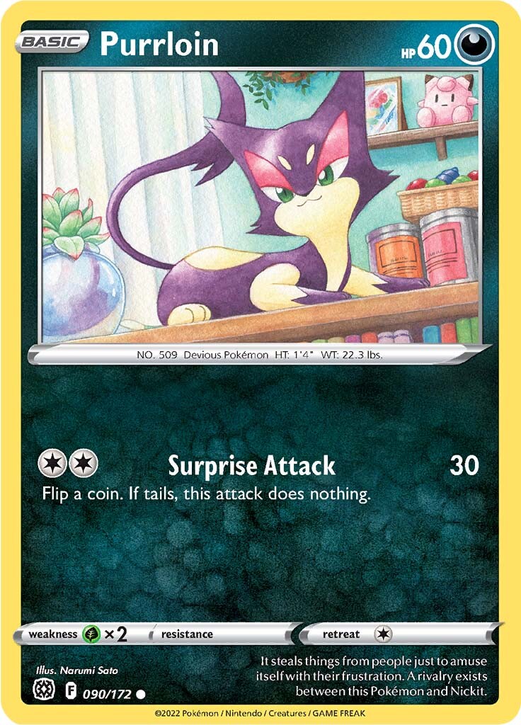 Purrloin (090/172) [Sword & Shield: Brilliant Stars] | Odin's Place