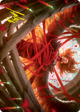 Sigarda's Imprisonment Art Card (Gold-Stamped Signature) [Innistrad: Crimson Vow Art Series] | Odin's Place