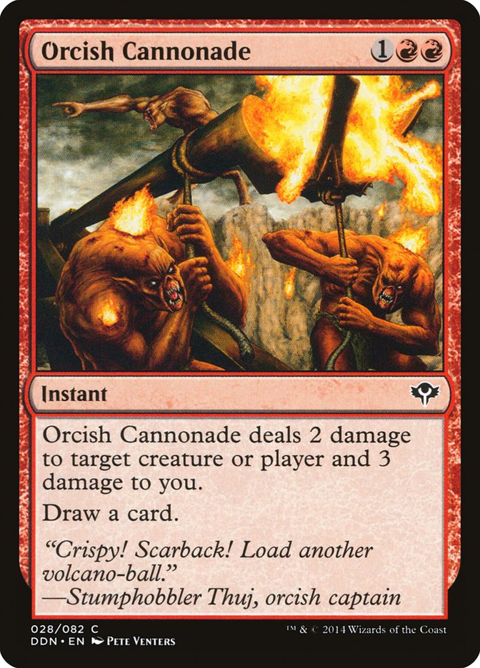 Orcish Cannonade (28) [Duel Decks: Speed vs. Cunning] | Odin's Place
