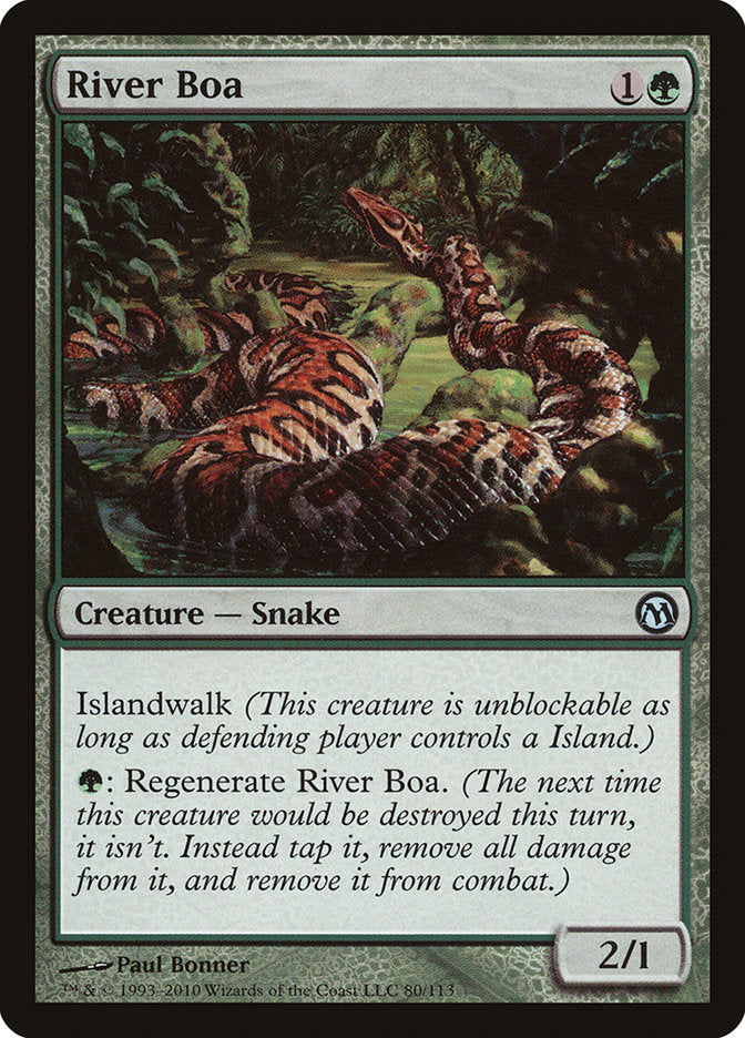 River Boa (80) [Duels of the Planeswalkers] | Odin's Place