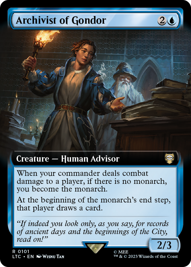 Archivist of Gondor (Extended Art) [The Lord of the Rings: Tales of Middle-Earth Commander] | Odin's Place
