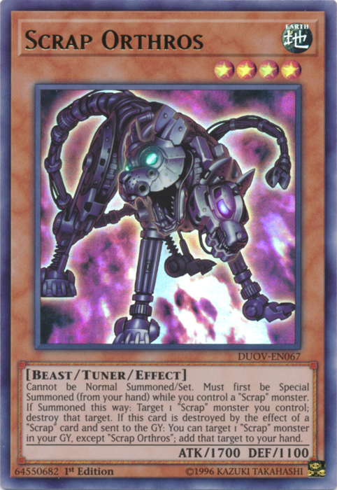 Scrap Orthros [DUOV-EN067] Ultra Rare | Odin's Place