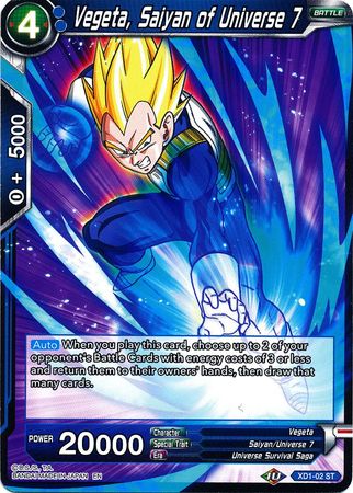 Vegeta, Saiyan of Universe 7 (XD1-02) [Assault of the Saiyans] | Odin's Place