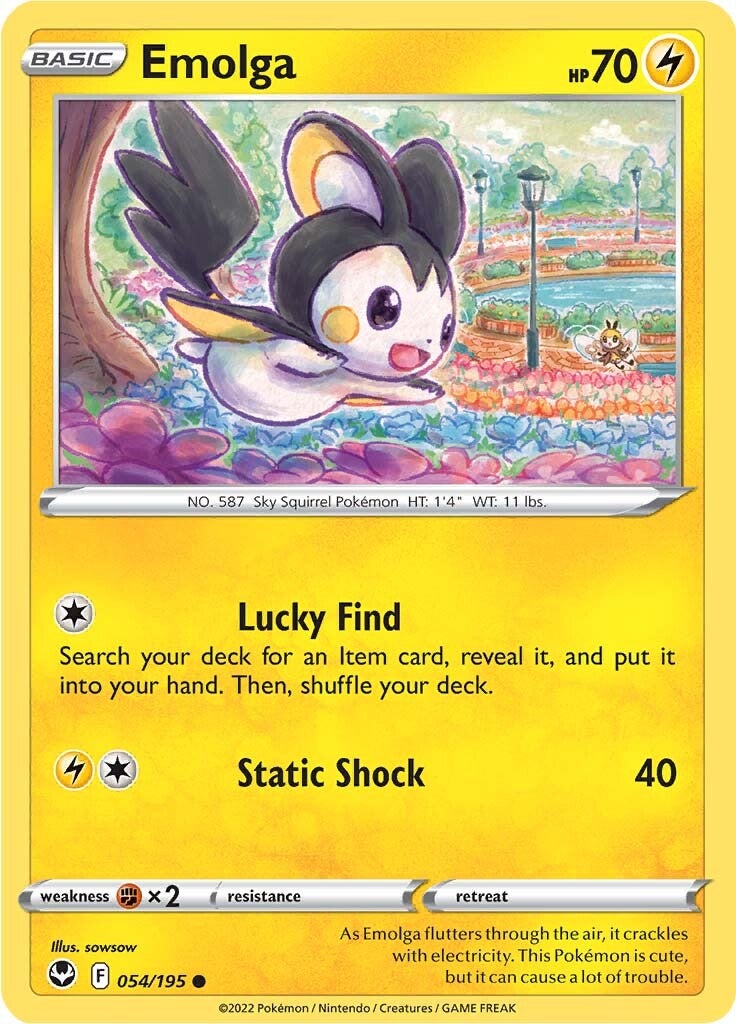Emolga (054/195) [Sword & Shield: Silver Tempest] | Odin's Place