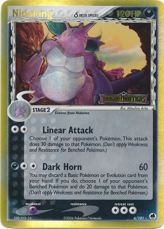 Nidoking (6/101) (Delta Species) (Stamped) [EX: Dragon Frontiers] | Odin's Place