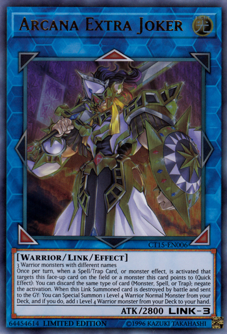Arcana Extra Joker [CT15-EN006] Ultra Rare | Odin's Place