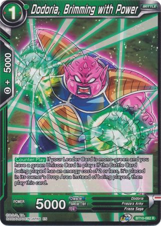 Dodoria, Brimming with Power (BT10-082) [Rise of the Unison Warrior] | Odin's Place
