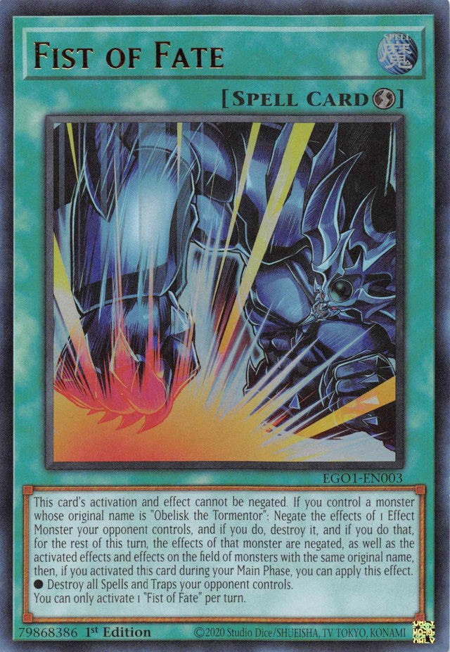 Fist of Fate [EGO1-EN003] Ultra Rare | Odin's Place
