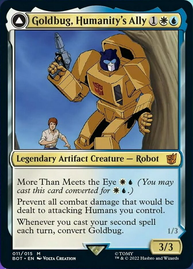 Goldbug, Humanity's Ally // Goldbug, Scrappy Scout [Transformers] | Odin's Place