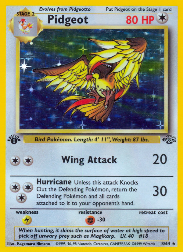 Pidgeot (8/64) [Jungle 1st Edition] | Odin's Place