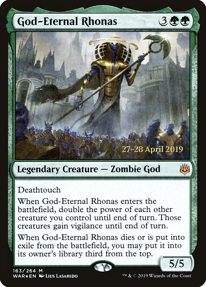 God-Eternal Rhonas (163) [War of the Spark Prerelease Promos] | Odin's Place
