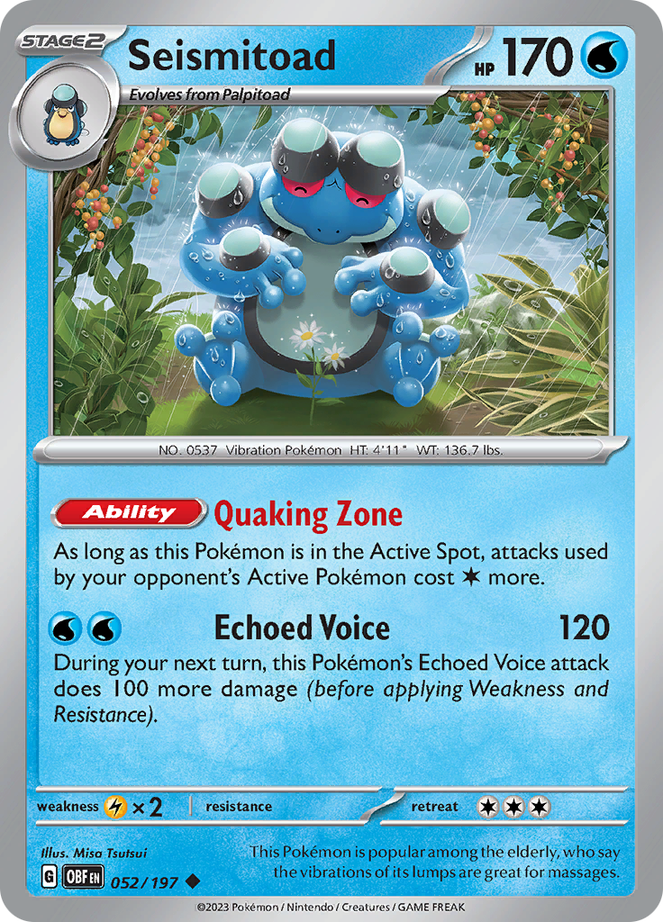 Seismitoad (052/197) [Scarlet & Violet: Obsidian Flames] | Odin's Place