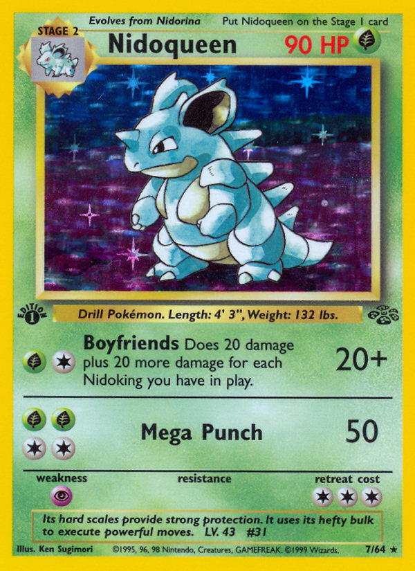 Nidoqueen (7/64) [Jungle 1st Edition] | Odin's Place