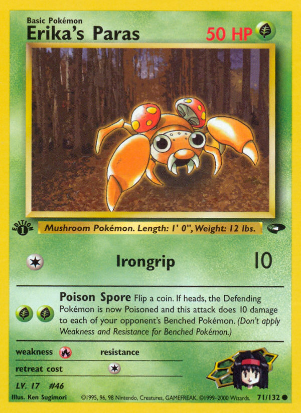 Erika's Paras (71/132) [Gym Challenge 1st Edition] | Odin's Place