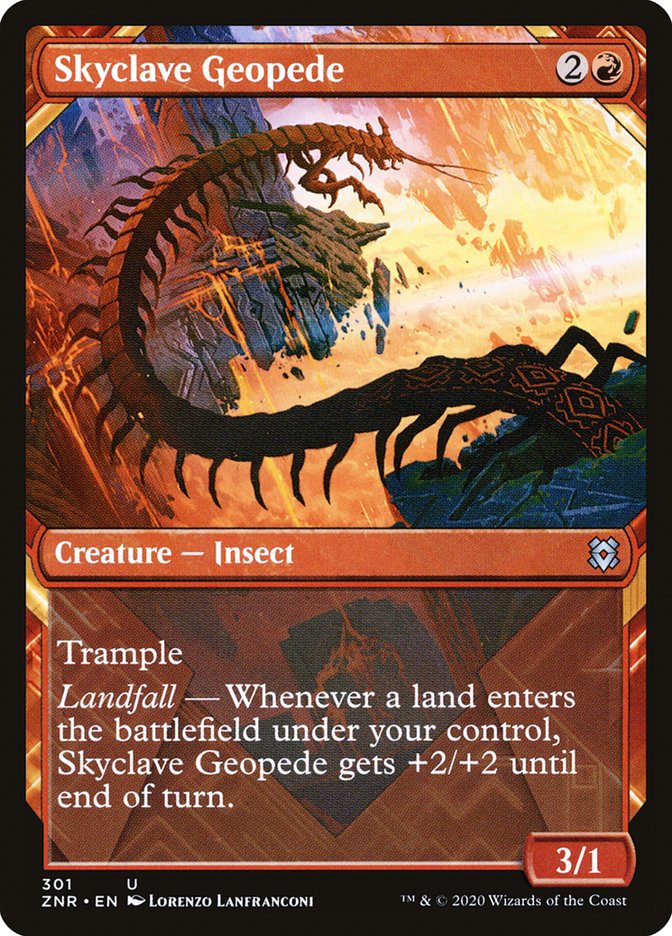 Skyclave Geopede (Showcase) [Zendikar Rising] | Odin's Place