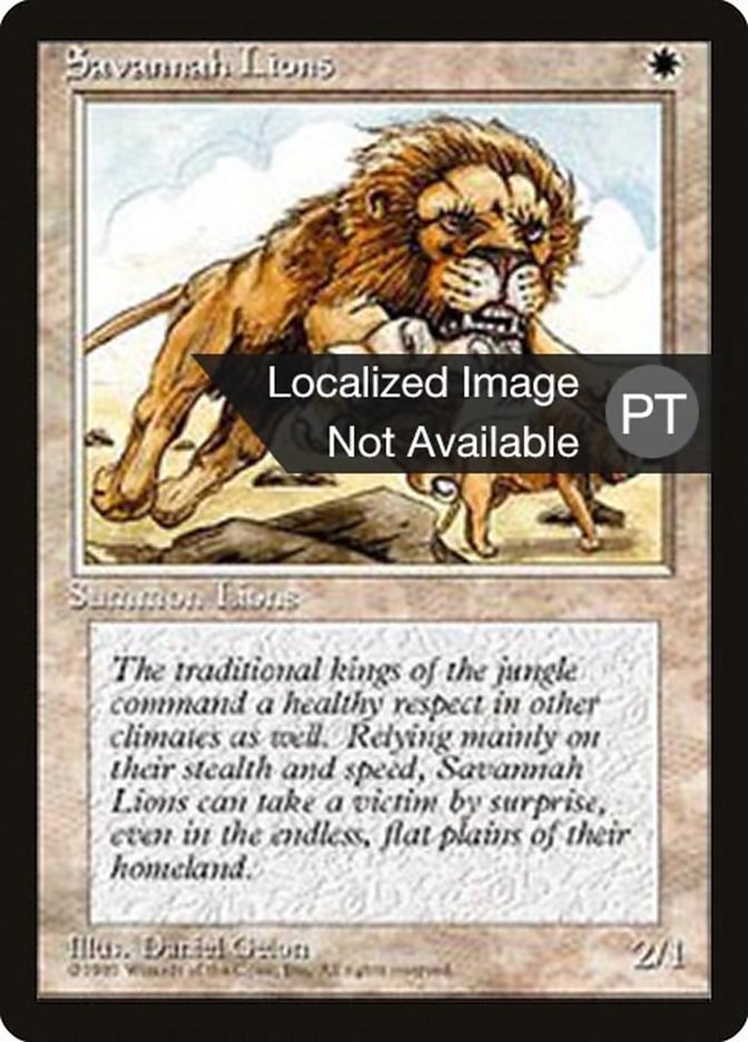 Savannah Lions [Fourth Edition (Foreign Black Border)] | Odin's Place