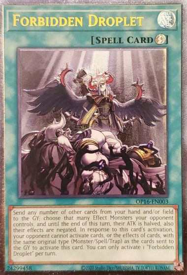 Forbidden Droplet [OP16-EN003] Ultimate Rare | Odin's Place
