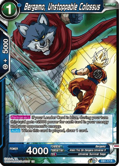 Bergamo, Unstoppable Colossus (EB1-17) [Battle Evolution Booster] | Odin's Place