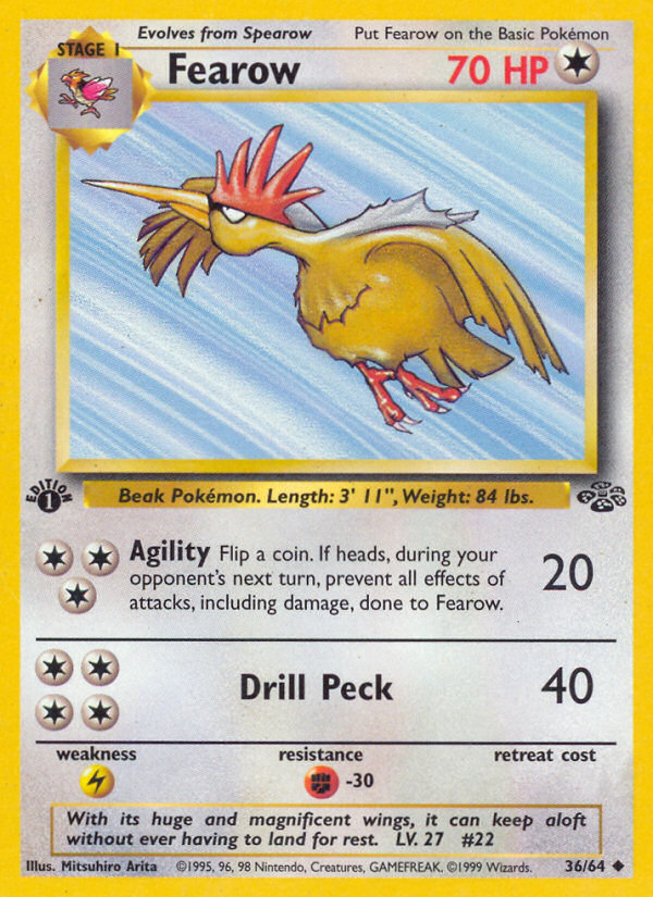 Fearow (36/64) [Jungle 1st Edition] | Odin's Place