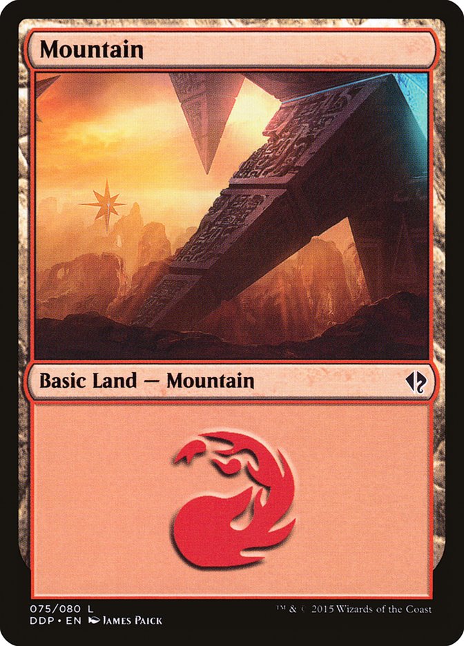Mountain (75) [Duel Decks: Zendikar vs. Eldrazi] | Odin's Place