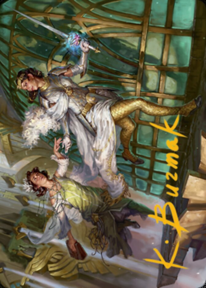 Daring Escape Art Card (Gold-Stamped Signature) [Streets of New Capenna Art Series] | Odin's Place