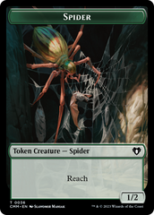 Spirit (0039) // Spider Double-Sided Token [Commander Masters Tokens] | Odin's Place