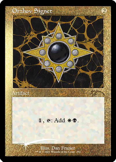 Orzhov Signet (Retro) (Foil Etched) [Secret Lair Drop Series] | Odin's Place