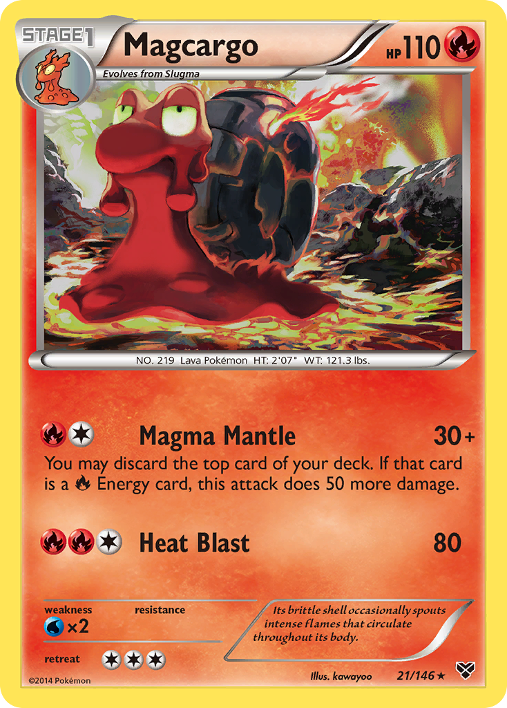 Magcargo (21/146) [XY: Base Set] | Odin's Place