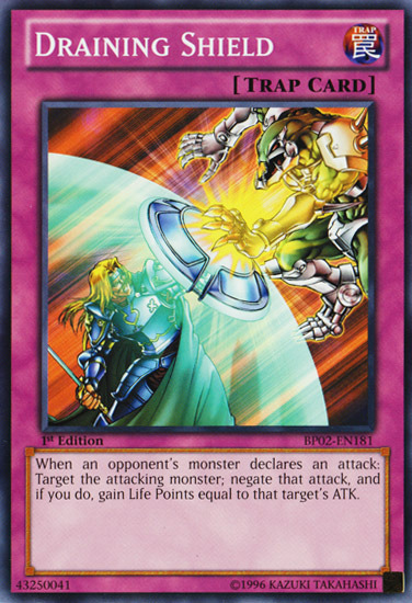 Draining Shield [BP02-EN181] Common | Odin's Place
