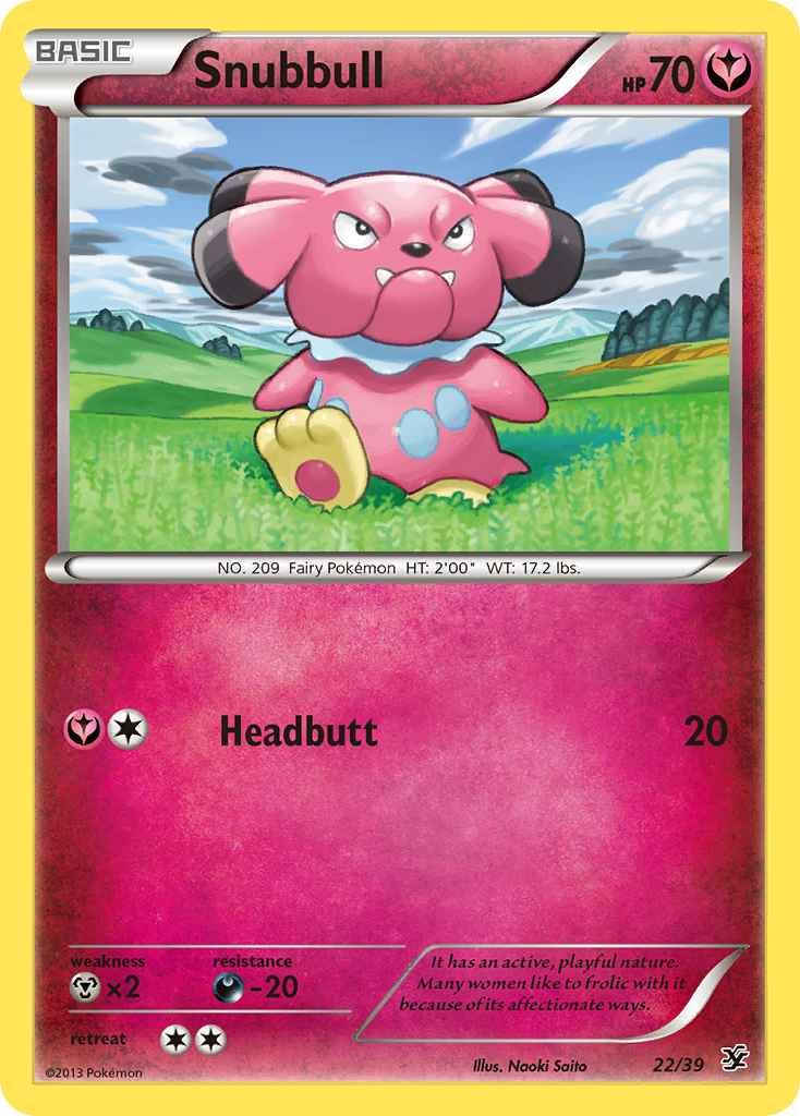 Snubbull (22/39) [XY: Kalos Starter Set] | Odin's Place