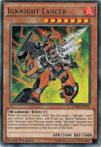 Igknight Lancer [CORE-EN032] Rare | Odin's Place