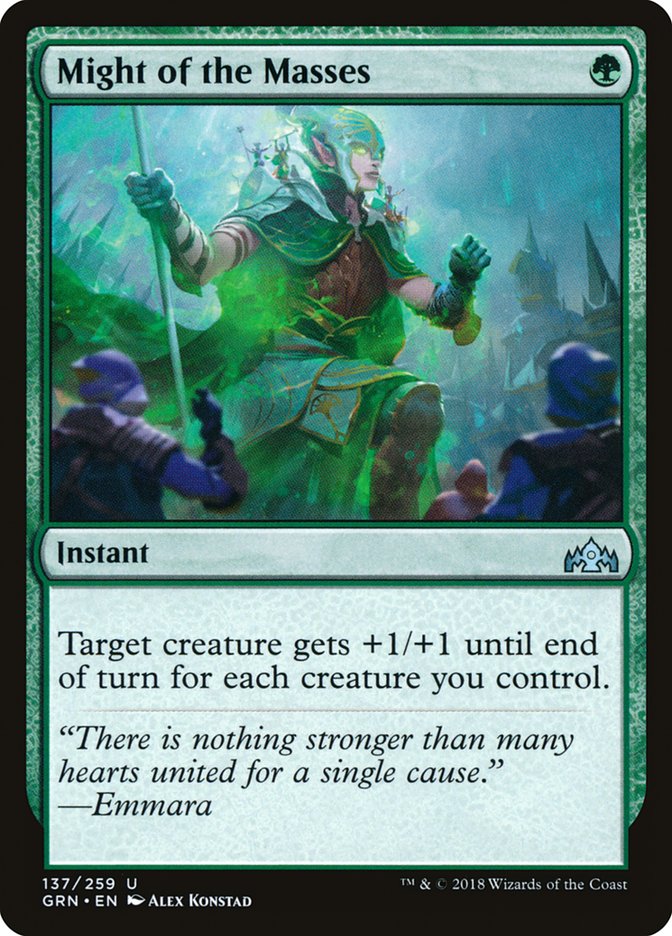 Might of the Masses (137) [Guilds of Ravnica] | Odin's Place