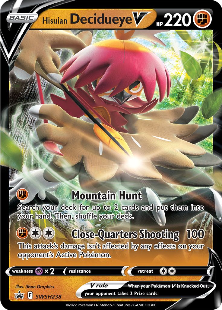 Hisuian Decidueye V (SWSH238) [Sword & Shield: Black Star Promos] | Odin's Place