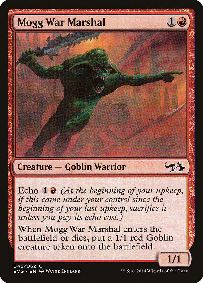 Mogg War Marshal (45) (Elves vs. Goblins) [Duel Decks Anthology] | Odin's Place