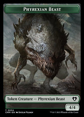 Elemental (0024) // Phyrexian Beast Double-Sided Token [Commander Masters Tokens] | Odin's Place