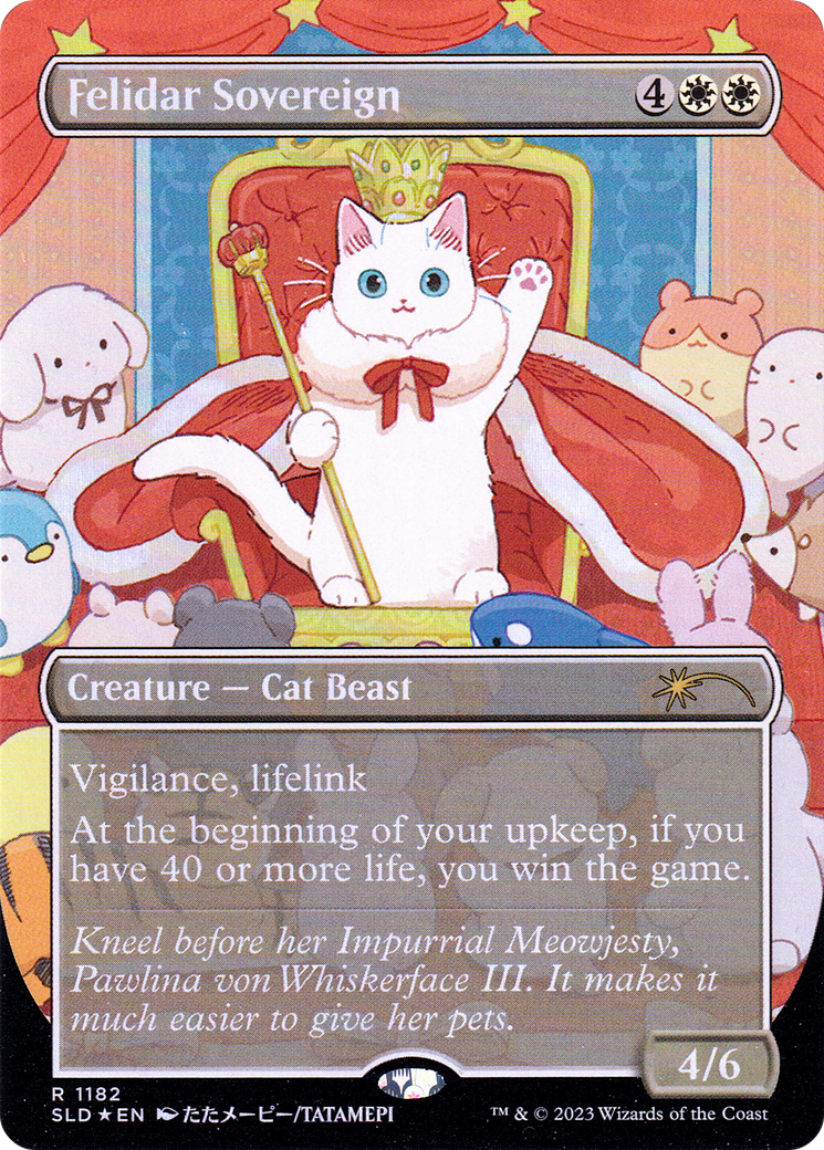 Felidar Sovereign (Borderless) [Secret Lair Drop Series] | Odin's Place