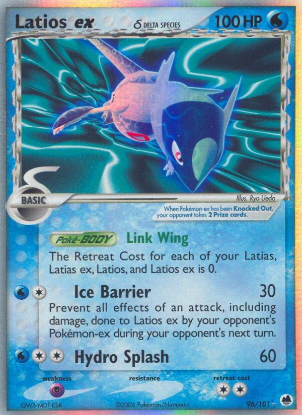 Latios ex (96/101) (Delta Species) [EX: Dragon Frontiers] | Odin's Place