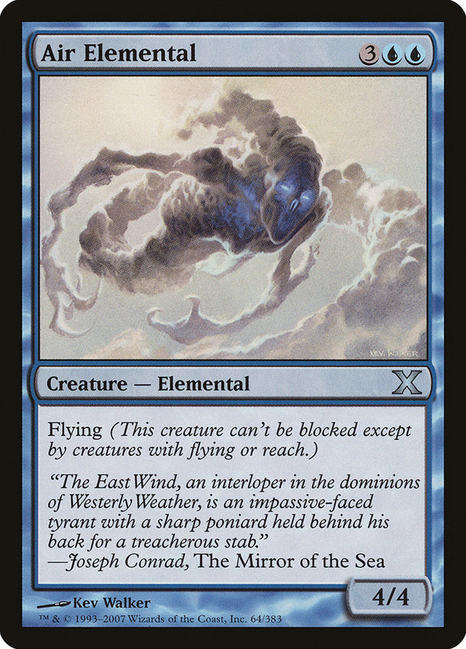 Air Elemental (64) [Tenth Edition] | Odin's Place