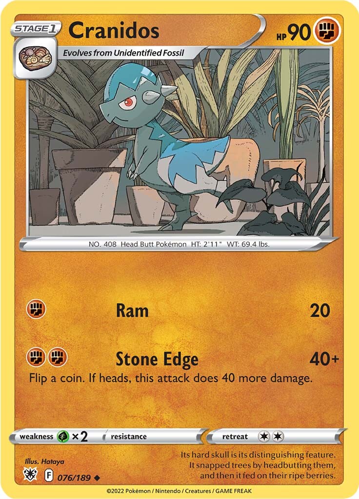 Cranidos (076/189) [Sword & Shield: Astral Radiance] | Odin's Place