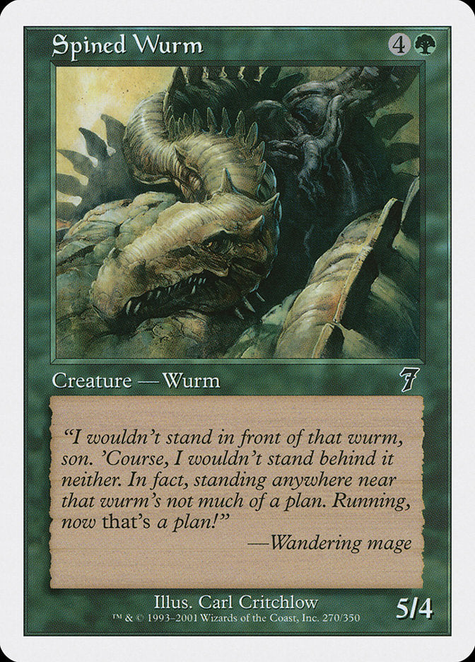 Spined Wurm (270) [Seventh Edition] | Odin's Place
